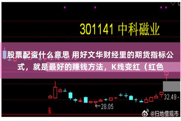 股票配资什么意思 用好文华财经里的期货指标公式,就是最好的赚钱方法,K线变红(红色