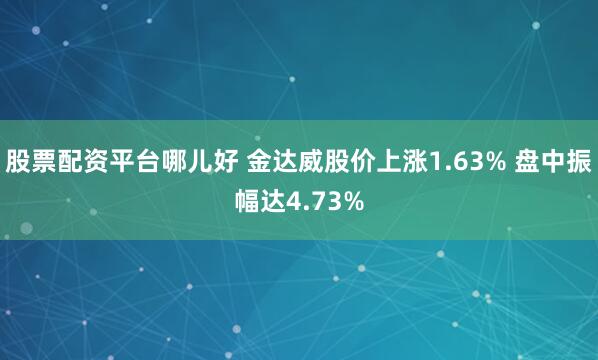 股票配资平台哪儿好 金达威股价上涨1.63% 盘中振幅达4.73%